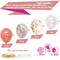 60 Pack Rose Gold Balloons - Includes White Balloons and Confetti Balloons with Ribbon | Ideal for Bridal, Baby Shower, Graduation, and Engagement Party Decorations